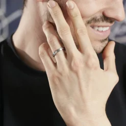 PHEBUS HIM Bagues Homme|Bagues > Bague Acier Blanc