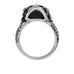 Marc Orian Idées Cadeaux Homme|Bagues > Bague Acier Blanc Et Noir Valentik