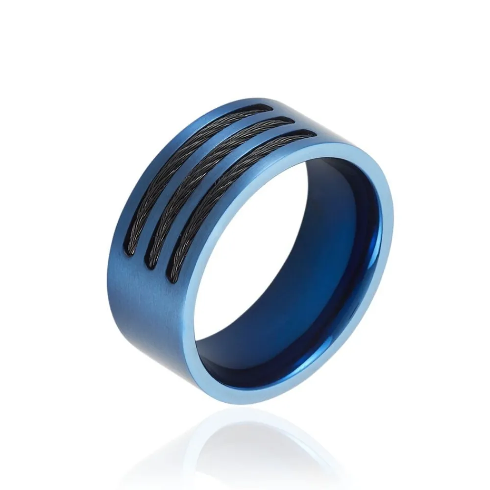 Marc Orian Idées Cadeaux Homme|Bagues > Bague Acier Bleu Luke