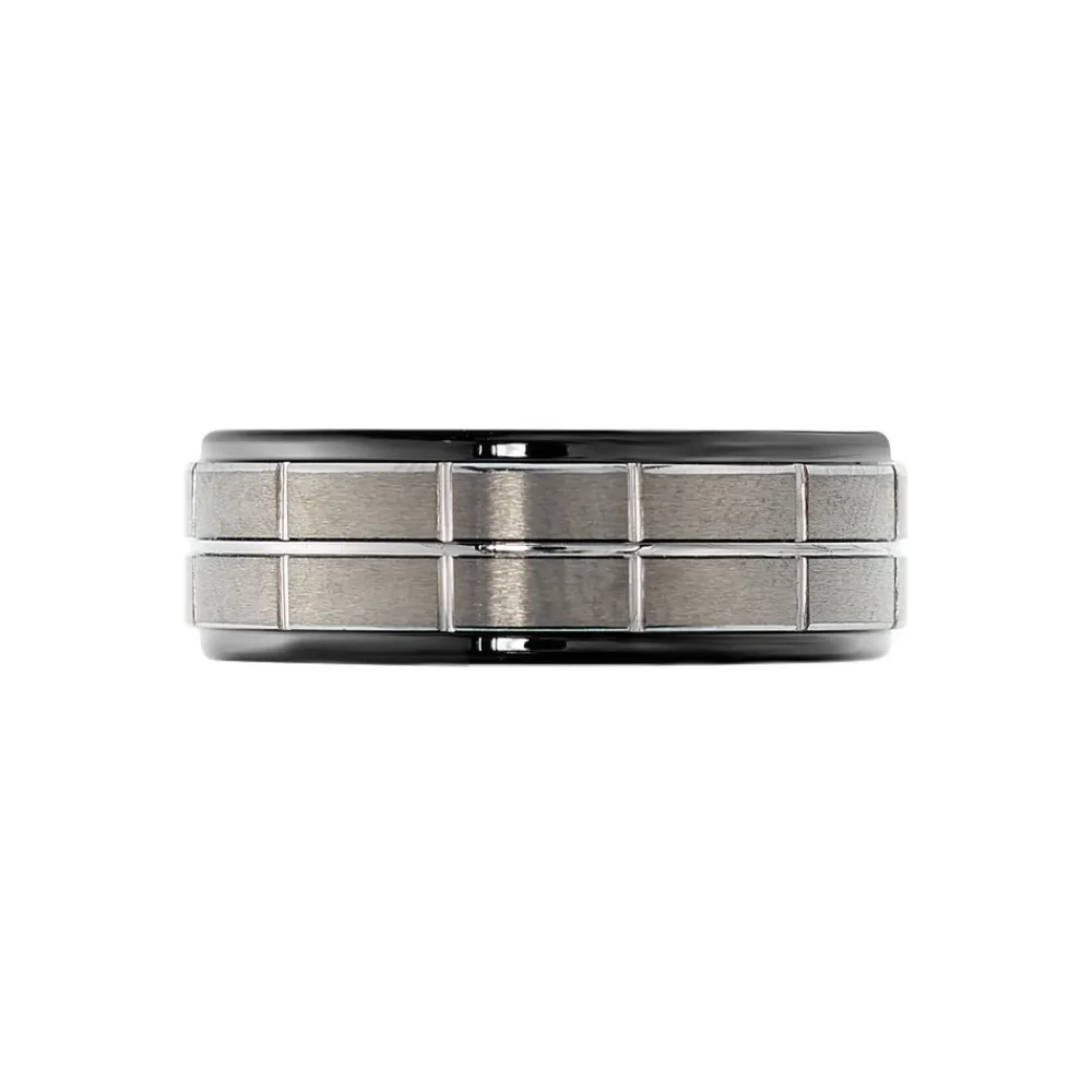 JOURDAN Bagues Homme|Bagues > Bague Acier Noir