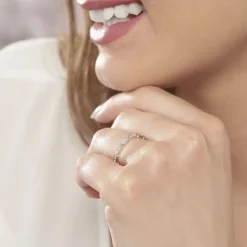 Bague Adali Argent Blanc Oxyde De Zirconium
