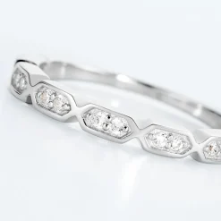 Bague Adali Argent Blanc Oxyde De Zirconium