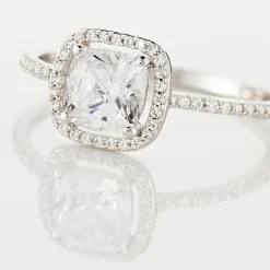 Bague Adrienne Or Blanc Oxyde De Zirconium