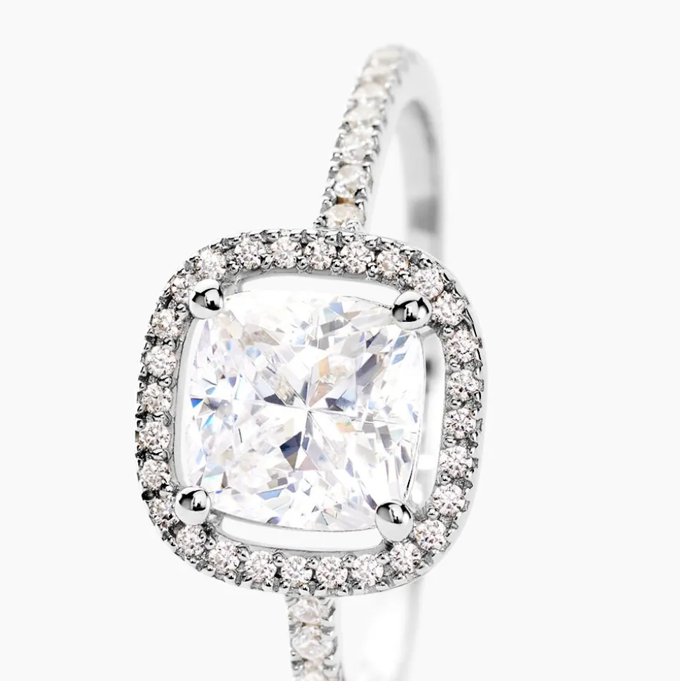 Bague Adrienne Or Blanc Oxyde De Zirconium