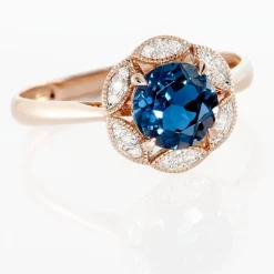 Marc Orian Anniversaire De Mariage|Bagues > Bague Adryene Or Rose Topaze Et Oxyde De Zirconium
