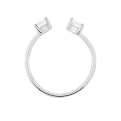 Bague Agnes Argent Blanc Oxyde De Zirconium