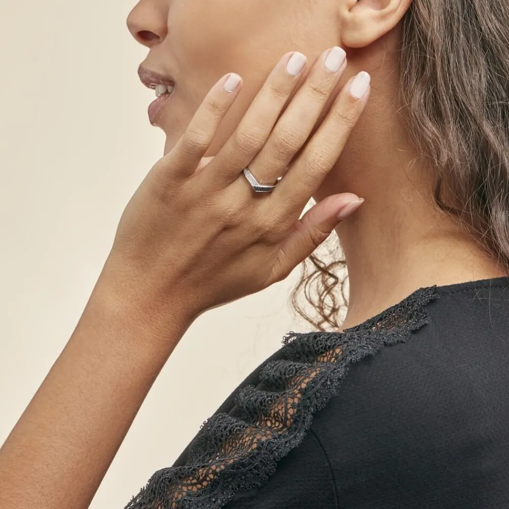 Marc Orian Bagues|Bagues Diamant > Bague Aile De Mouette Or Blanc Diamant