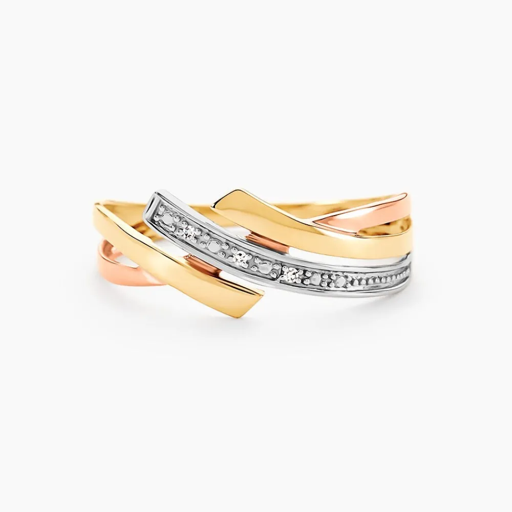 Marc Orian Bijoux Or|Bagues > Bague Ainhoa Or Tricolore Diamant