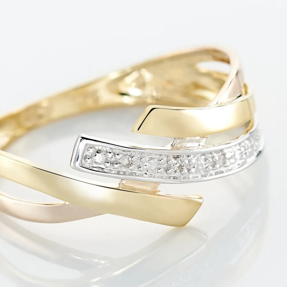 Marc Orian Bijoux Or|Bagues > Bague Ainhoa Or Tricolore Diamant
