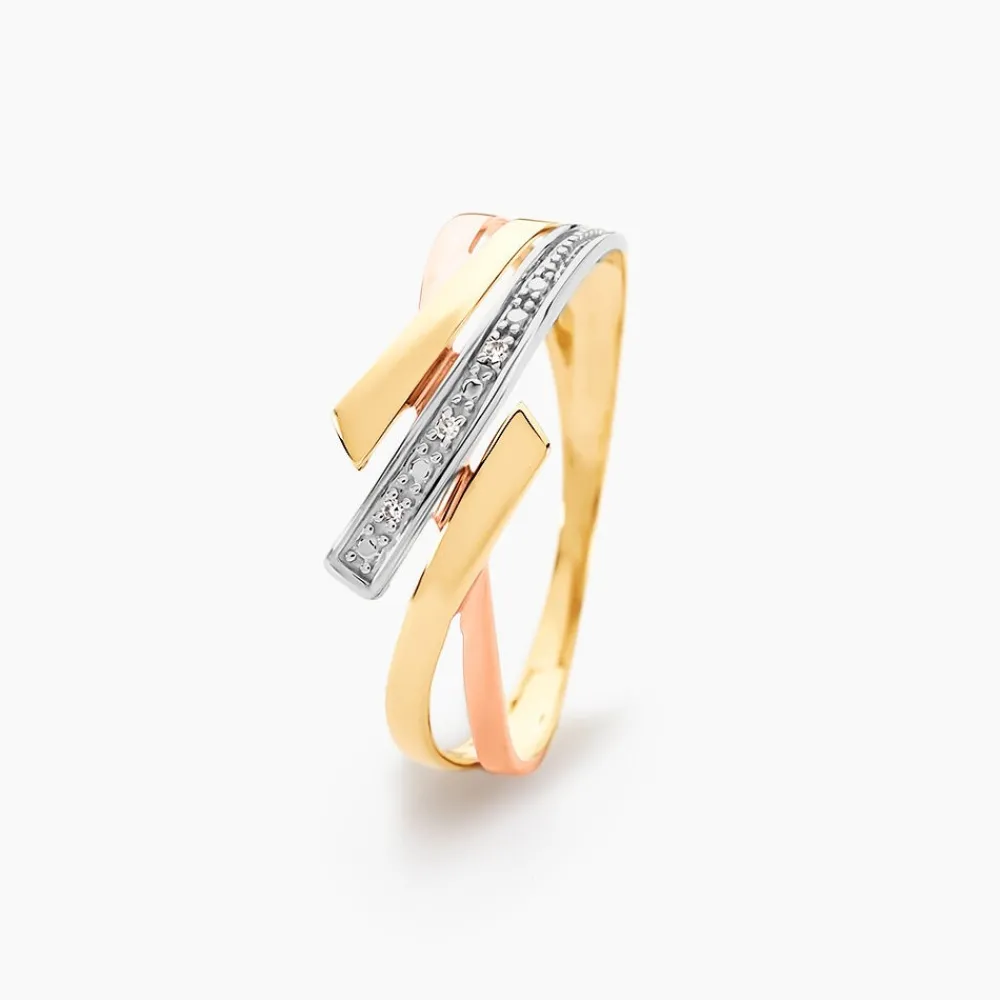 Marc Orian Bijoux Or|Bagues > Bague Ainhoa Or Tricolore Diamant