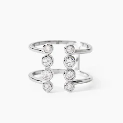 Marc Orian Bijoux Zirconium|Bagues > Bague Ajustable Janvier Argent Oxydes De Zirconium