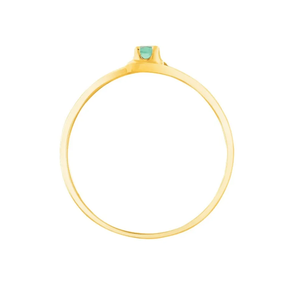 Bague Alisha Or Jaune Emeraude