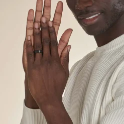 Marc Orian Bagues Homme|Bagues > Bague Andrei Acier Noir