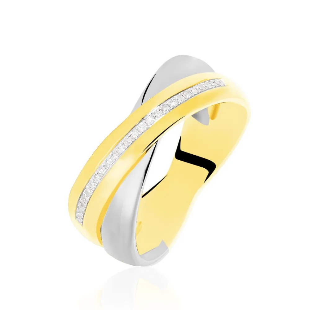 Marc Orian Parures De Mariage|Bagues > Bague Andrette or bicolore diamant