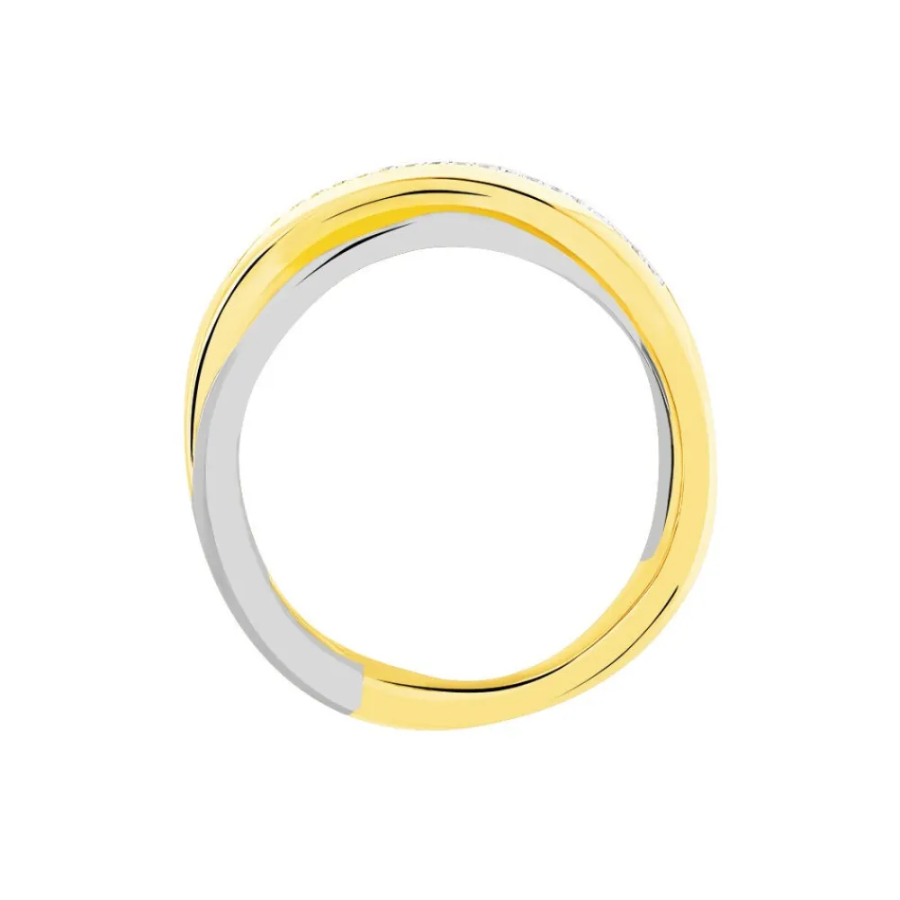 Marc Orian Parures De Mariage|Bagues > Bague Andrette or bicolore diamant