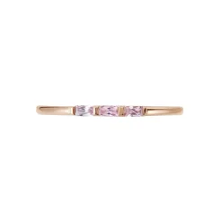 Bague Andrew Argent Rose Oxyde De Zirconium Rose