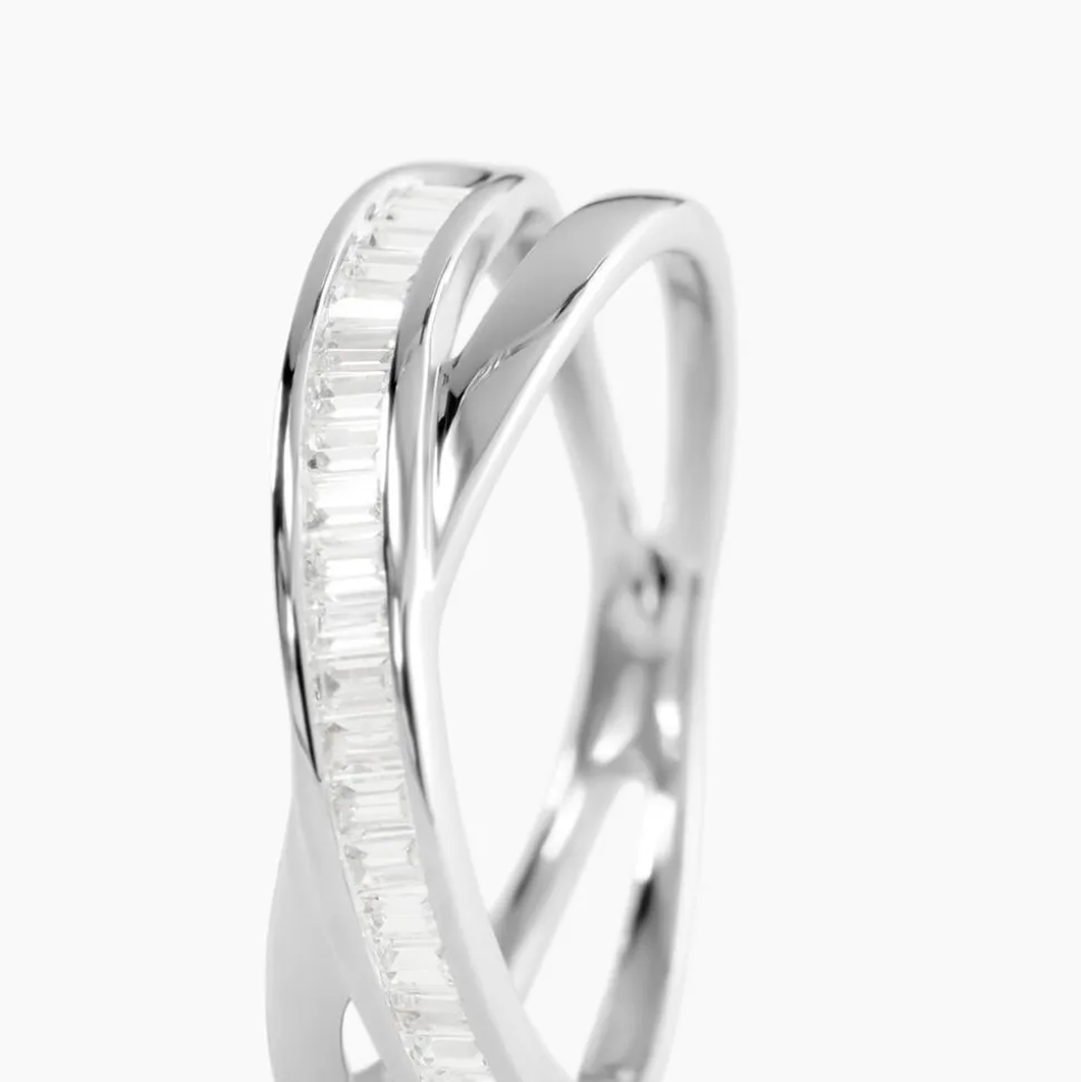 Bague Anelyse Or Blanc Oxyde De Zirconium