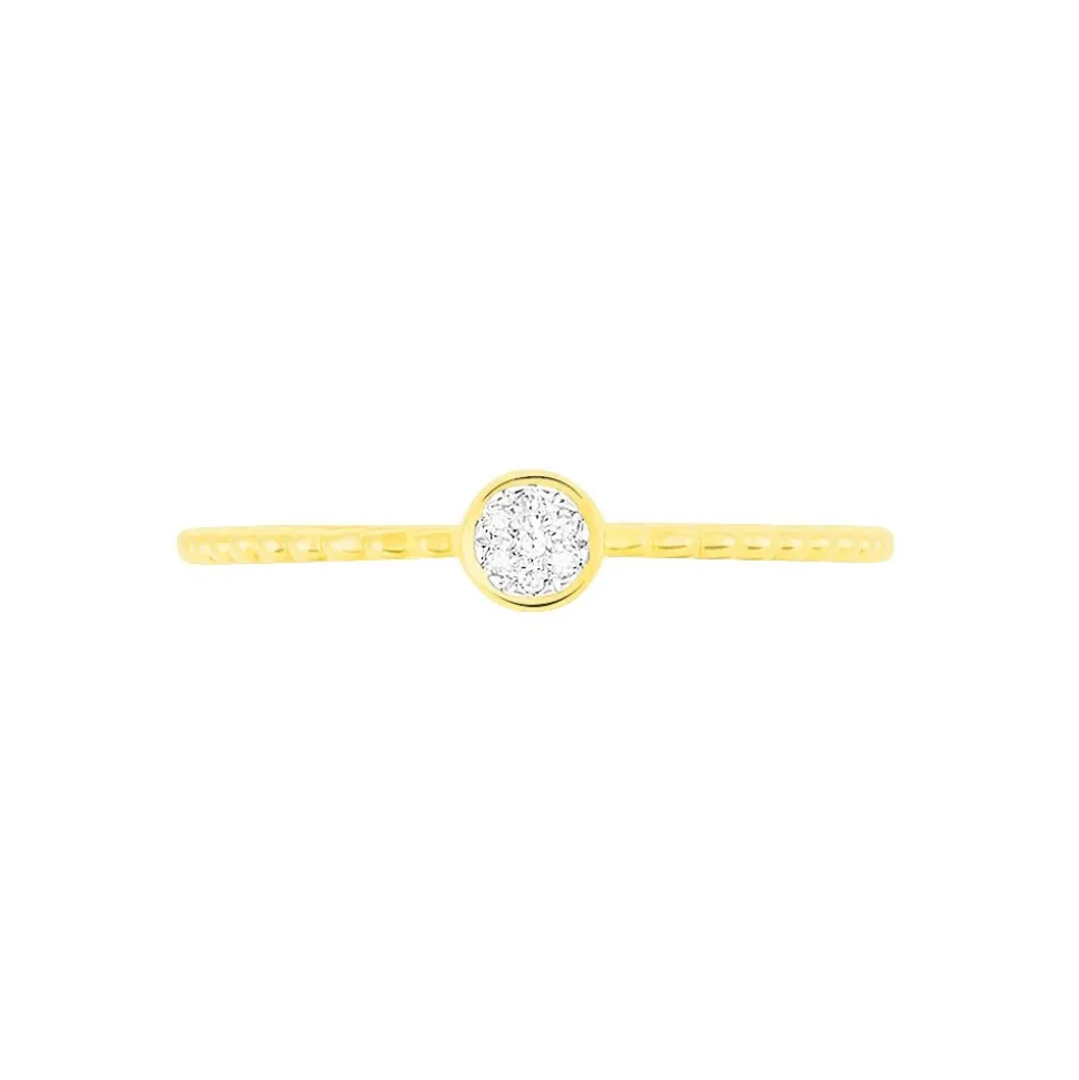 Bague Aqsa Or Jaune Diamant