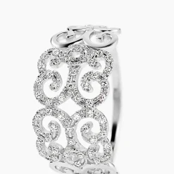 Marc Orian Bagues|Bagues Diamant > Bague Arabesque Or Blanc Diamant