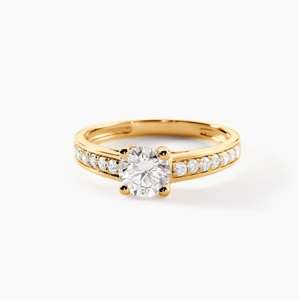 Bague Aramis Ld Or Jaune Diamant Synthétique