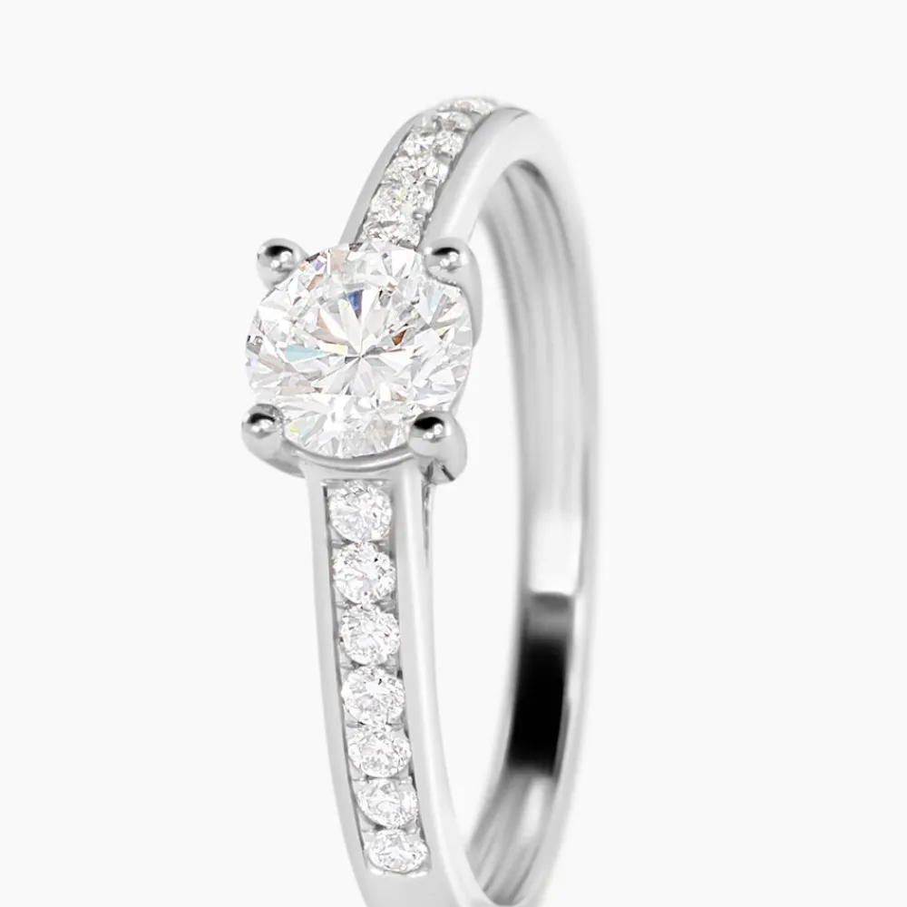 Marc Orian Bagues|Bagues Fiançailles > Bague Aramis Ld Platine Blanc Diamant Synthétique