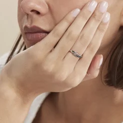 Marc Orian Bijoux Zirconium|Bagues > Bague Argent Blanc Afon Oxydes De Zirconium