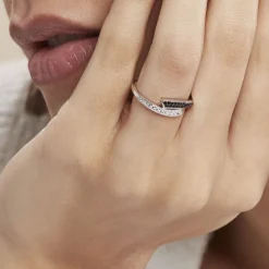 Marc Orian Bagues Fantaisie|Bijoux Zirconium > Bague Argent Blanc Agafya Oxydes De Zirconium