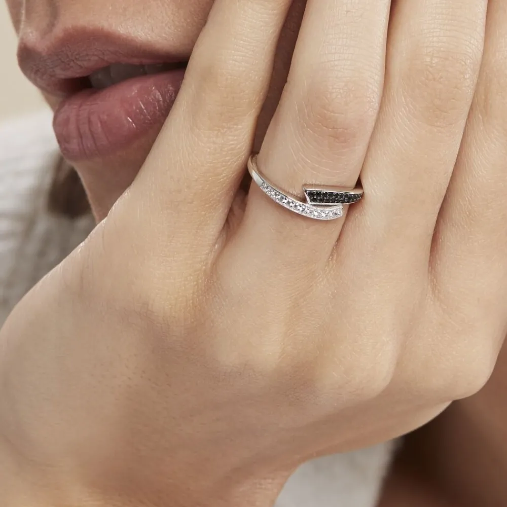 Marc Orian Bagues Fantaisie|Bijoux Zirconium > Bague Argent Blanc Agafya Oxydes De Zirconium
