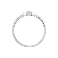 Bague Argent Blanc Auxana Oxyde De Zirconium