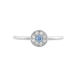 Bague Argent Blanc Auxana Oxyde De Zirconium
