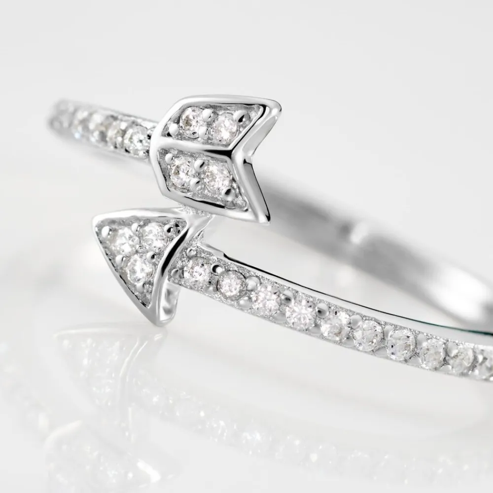 Marc Orian Bijoux Zirconium|Bagues > Bague Argent Blanc Caolan Oxydes De Zirconium