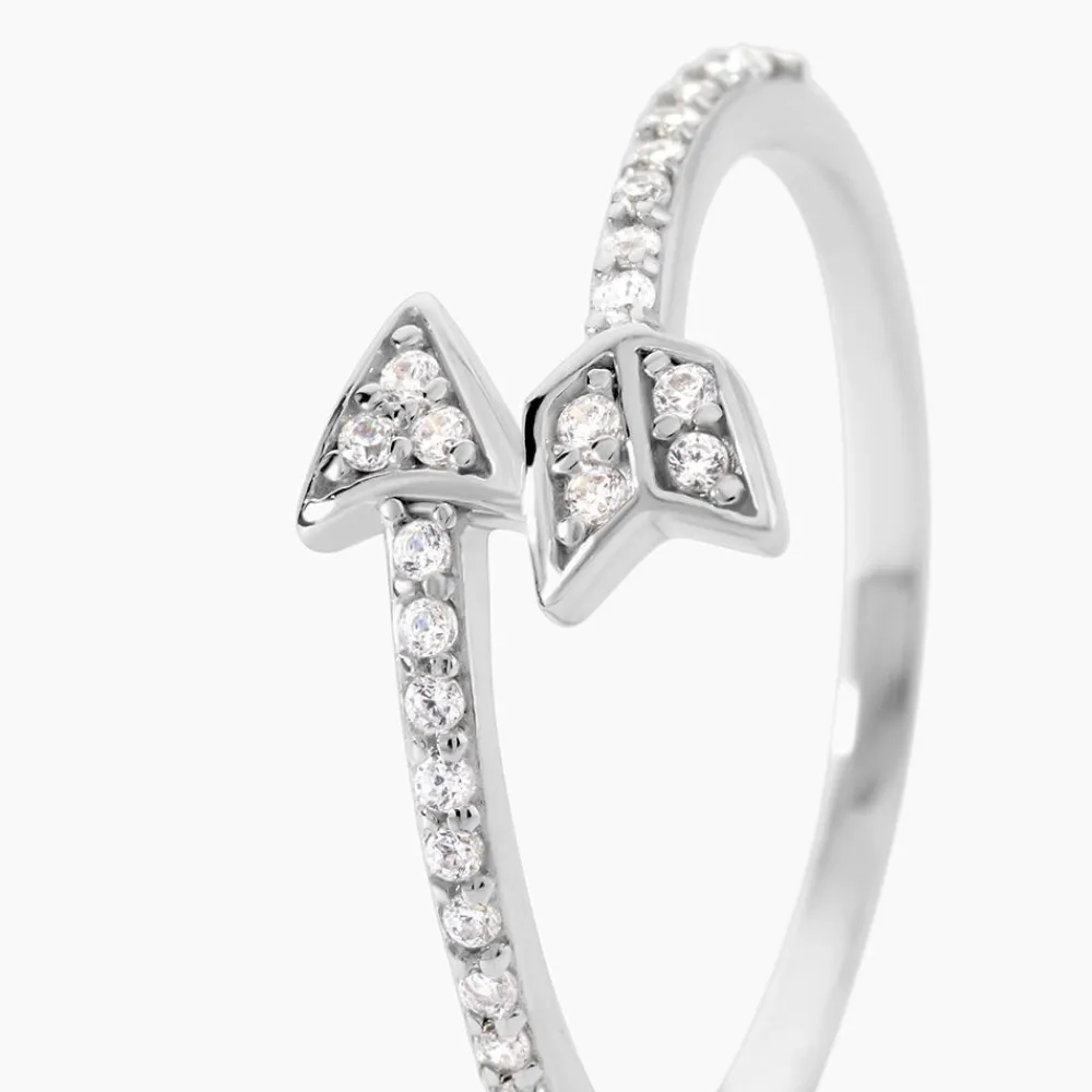 Marc Orian Bijoux Zirconium|Bagues > Bague Argent Blanc Caolan Oxydes De Zirconium