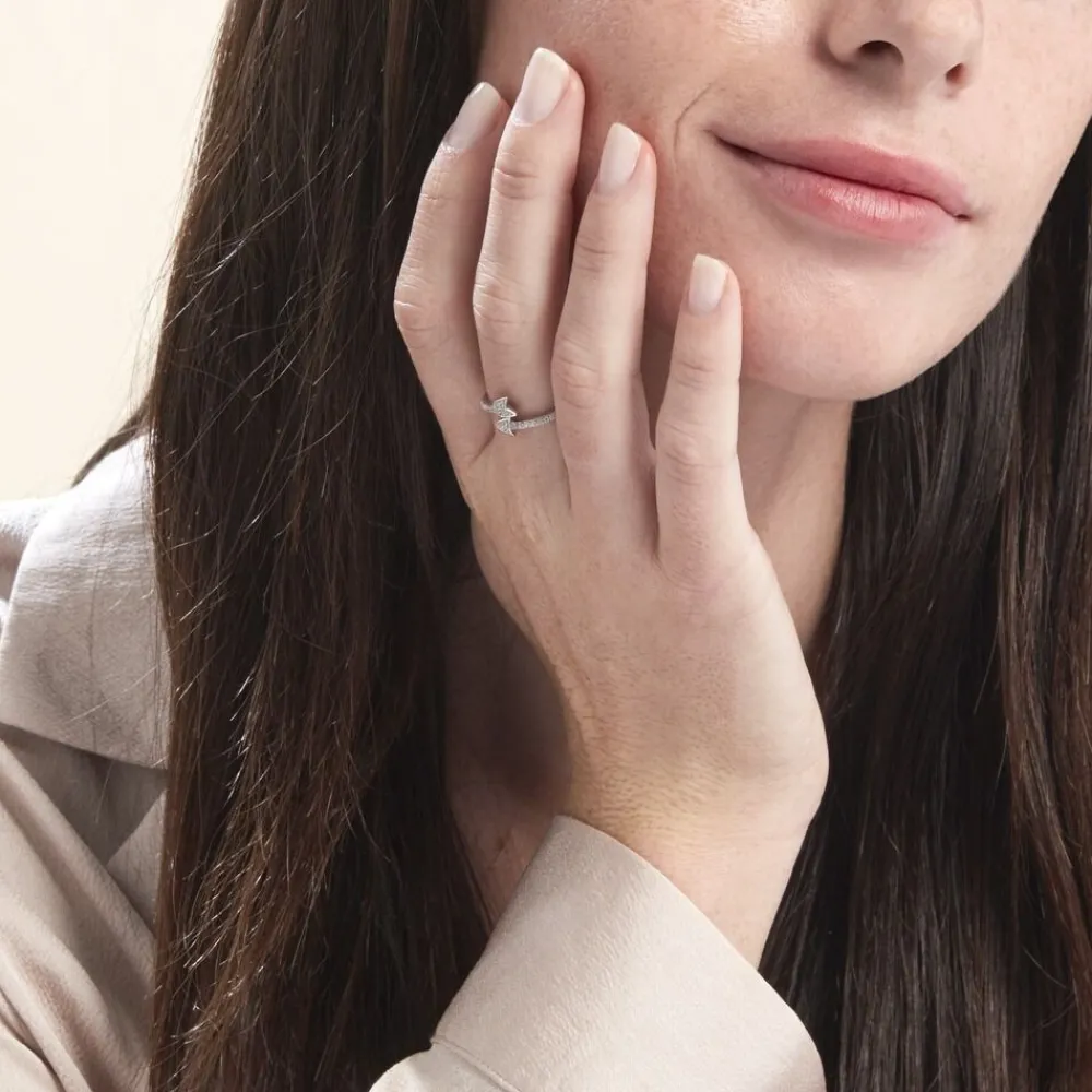 Marc Orian Bijoux Zirconium|Bagues > Bague Argent Blanc Caolan Oxydes De Zirconium