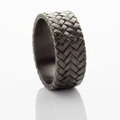 Bague Argent Noir
