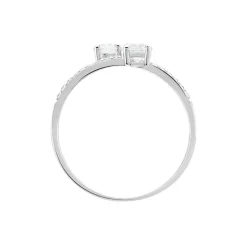 Bague Arista Or Blanc Oxyde De Zirconium
