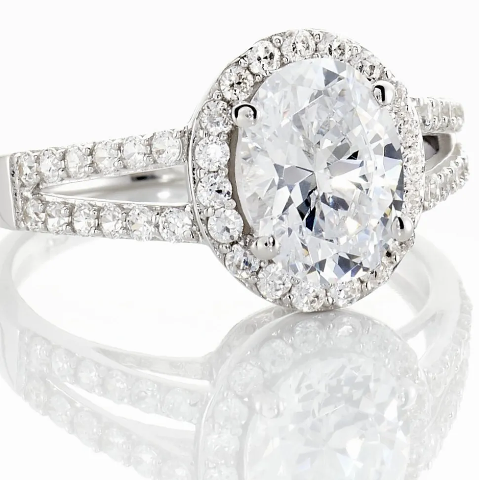 Bague Arjun Or Blanc Oxyde De Zirconium