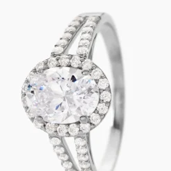 Bague Arjun Or Blanc Oxyde De Zirconium