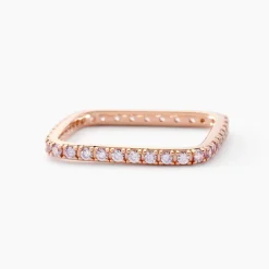 Marc Orian Bijoux Zirconium|Bagues > Bague Aselya Argent Rose Oxyde De Zirconium