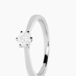 Marc Orian Bagues|Bagues Fiançailles > Bague Athena Platine Blanc Diamant