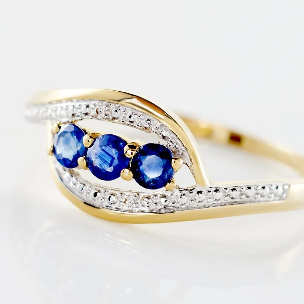 Marc Orian Bagues|Bijoux Saphir > Bague Aurora Or Bicolore Saphir Et Diamant