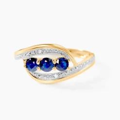 Marc Orian Bagues|Bijoux Saphir > Bague Aurora Or Bicolore Saphir Et Diamant
