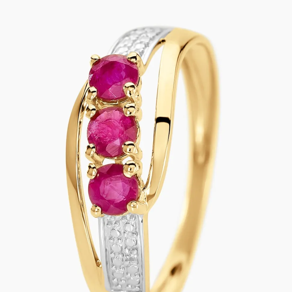 Bague Aurora Or Jaune Rubis