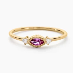 Bague Azel Plaqué Or Jaune Oxyde De Zirconium