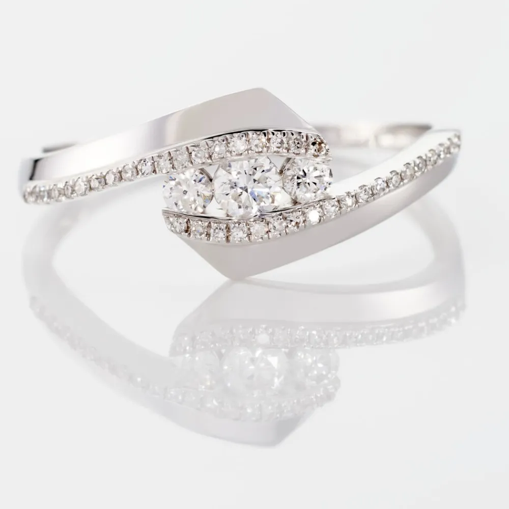 Marc Orian Anniversaire De Mariage|Bagues > Bague Barbara Or Blanc Diamant
