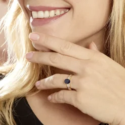 Marc Orian Anniversaire De Mariage|Bagues Saphir > Bague Billel Or Jaune Saphir Diamant