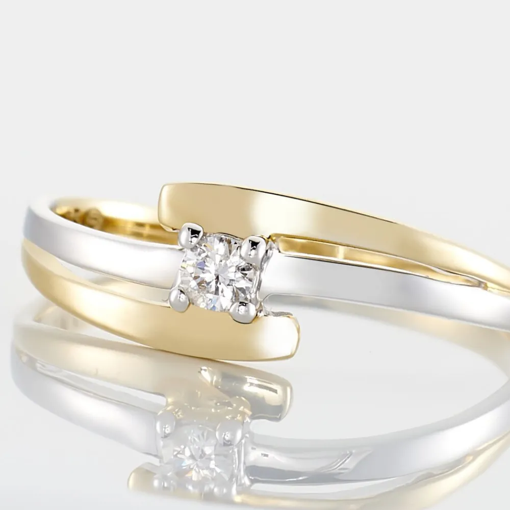 Marc Orian Anniversaire De Mariage|Bagues > Bague Blandine Or Bicolore Diamant