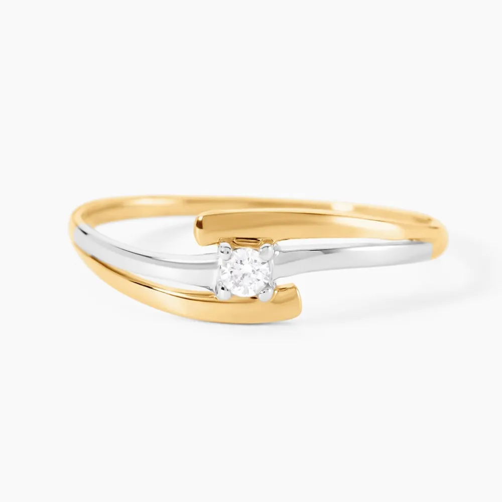 Marc Orian Anniversaire De Mariage|Bagues > Bague Blandine Or Bicolore Diamant