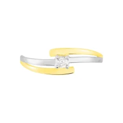 Marc Orian Anniversaire De Mariage|Bagues > Bague Blandine Or Bicolore Diamant