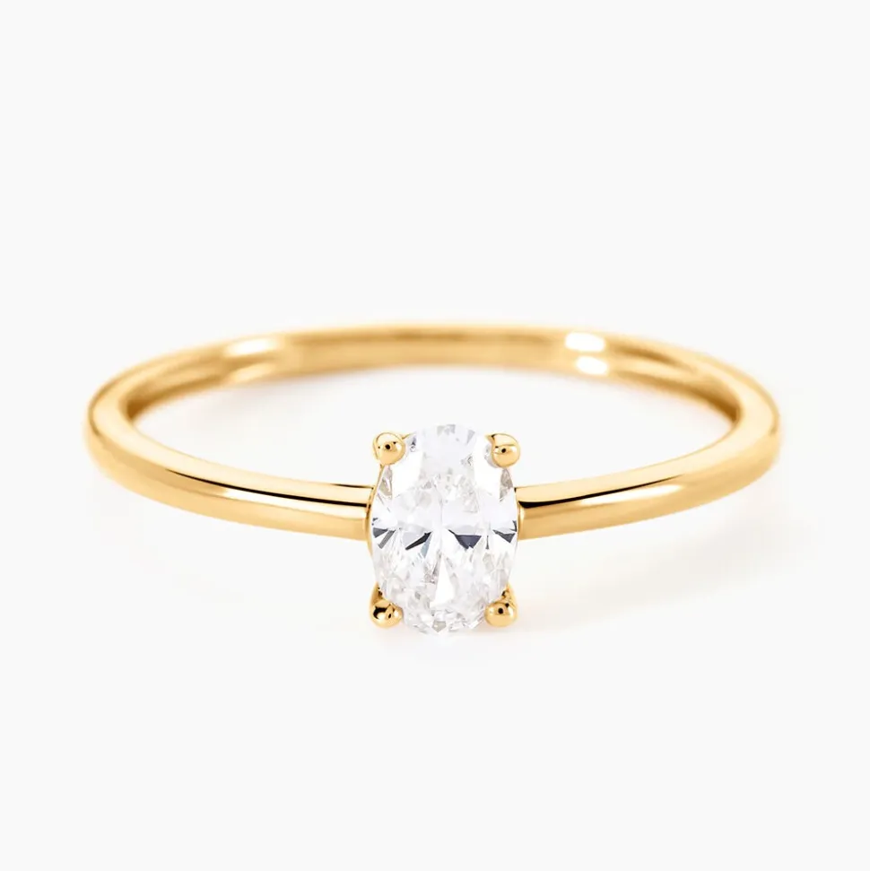 Bague Borje Or Jaune Oxyde De Zirconium