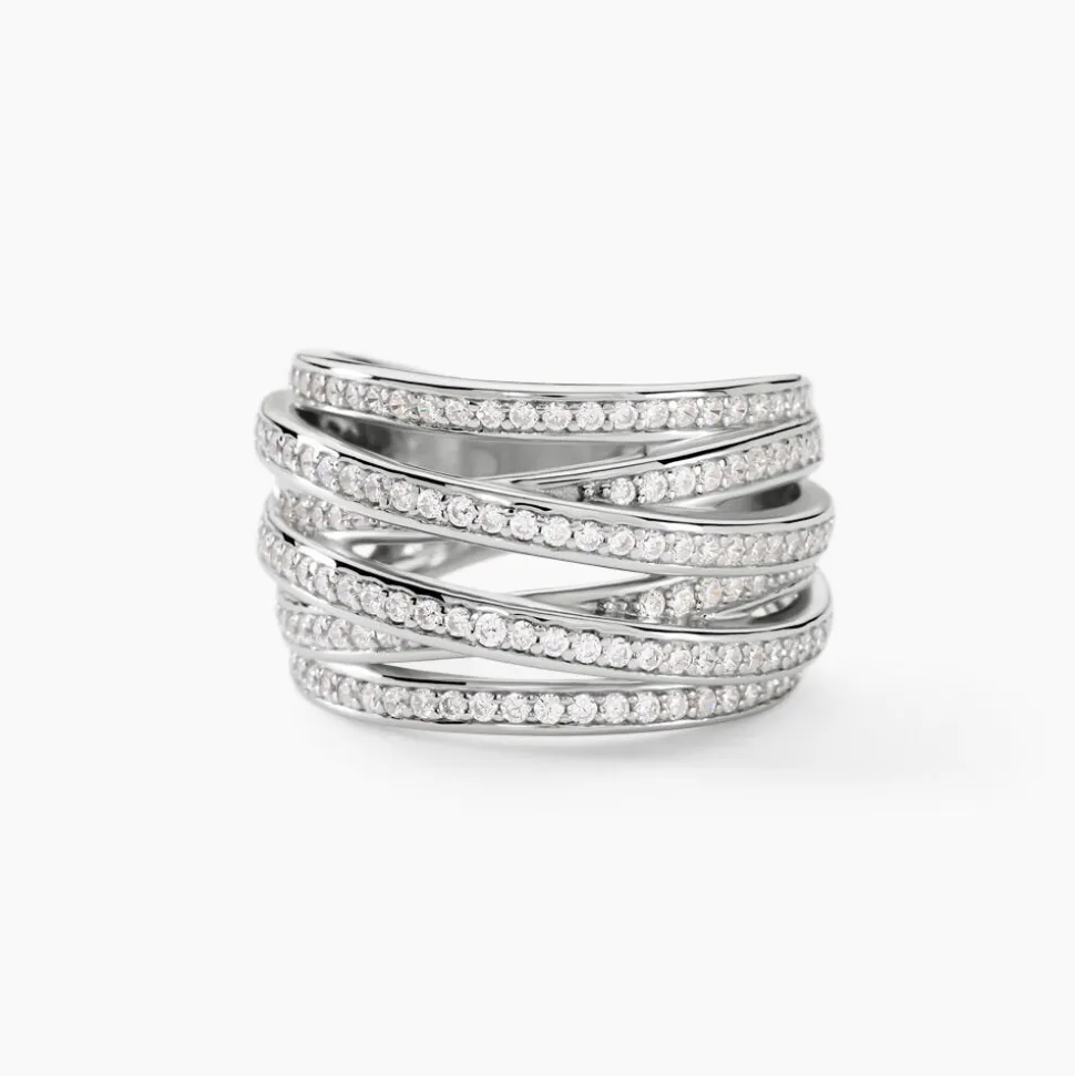 Bague Caledonia Argent Blanc Oxyde De Zirconium